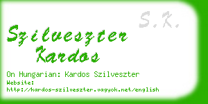 szilveszter kardos business card